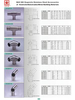 handrails, balustrades, metal building materials