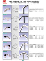 handrails, balustrades, metal building materials