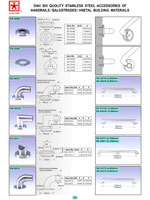 handrails, balustrades, metal building materials