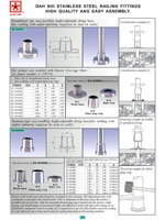 handrails, balustrades, metal building materials